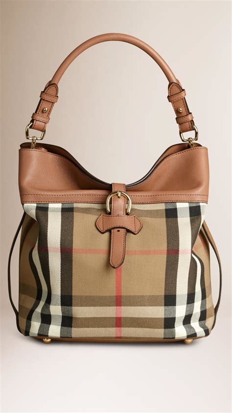 burberry medium vintage check hobo bag|Burberry shoulder bag vintage.